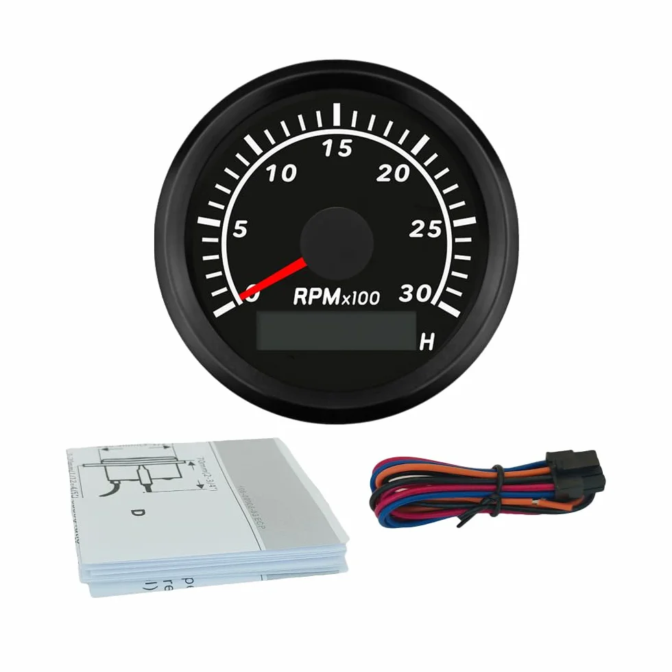 ELING Contagiri 52mm 3000 giri/min Calibro 12V 24V per escavatore trattori