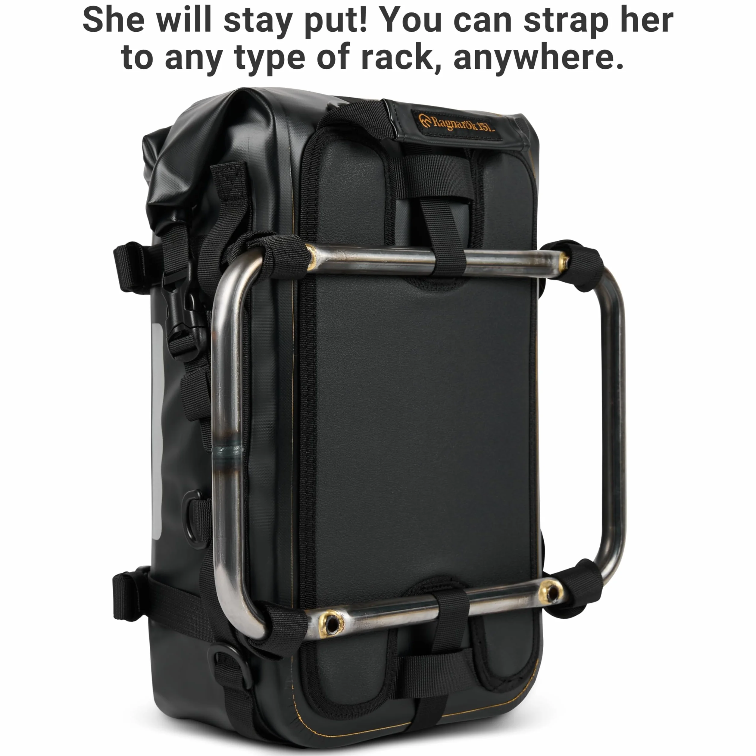 Odinsberg Borsa Impermeabile Moto 15L | Borsa Posteriore Sella Laterale Paramotore | Drybag Rullo Portapacchi Enduro Bici