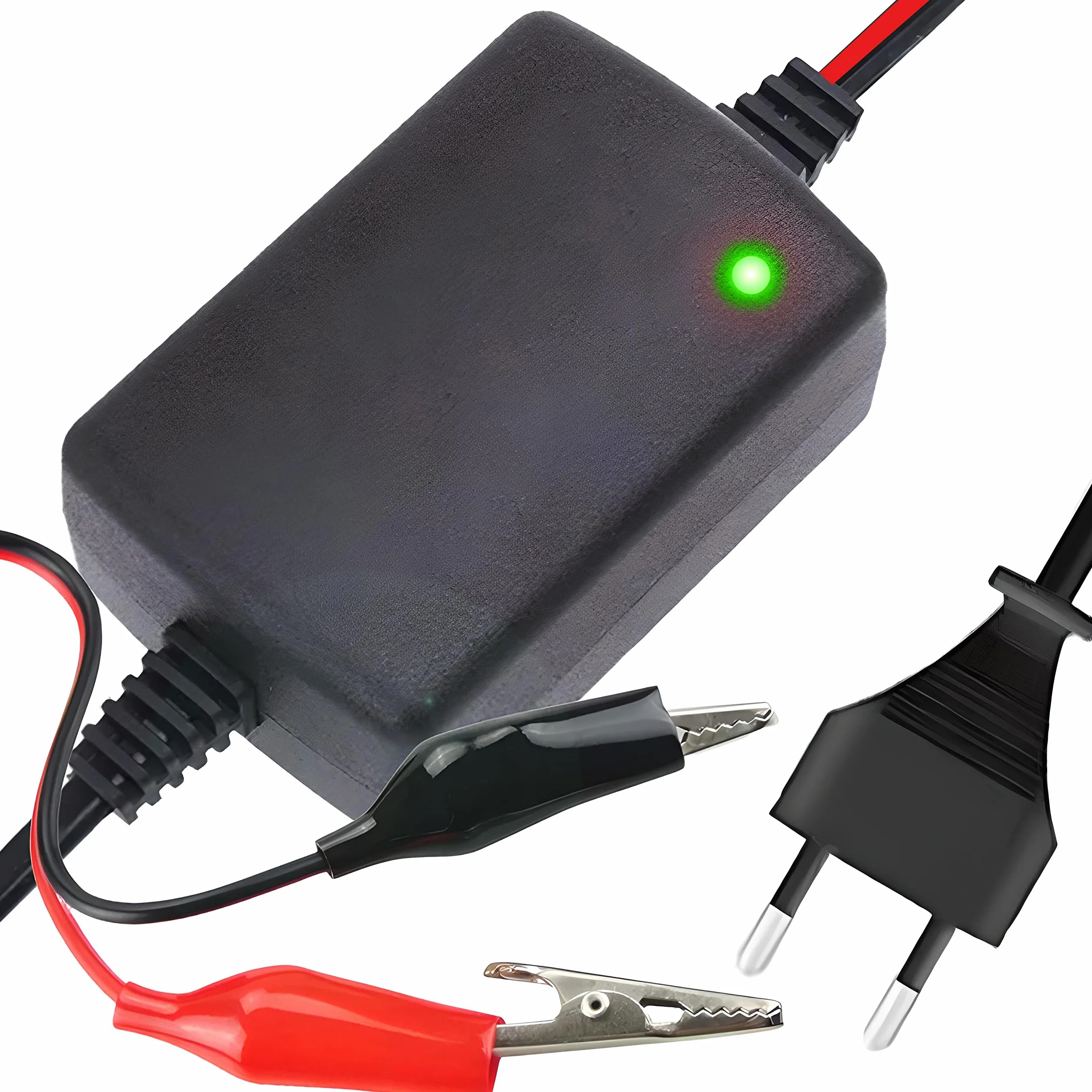 Retoo Caricabatteria da Auto 12V 1,5 A, Carica Batteria Moto, Batteria Al Gel moto, scooter, tagliaerba, barche, camion, auto, caravan, batterie auto e carica batterie, cavo di ricarica