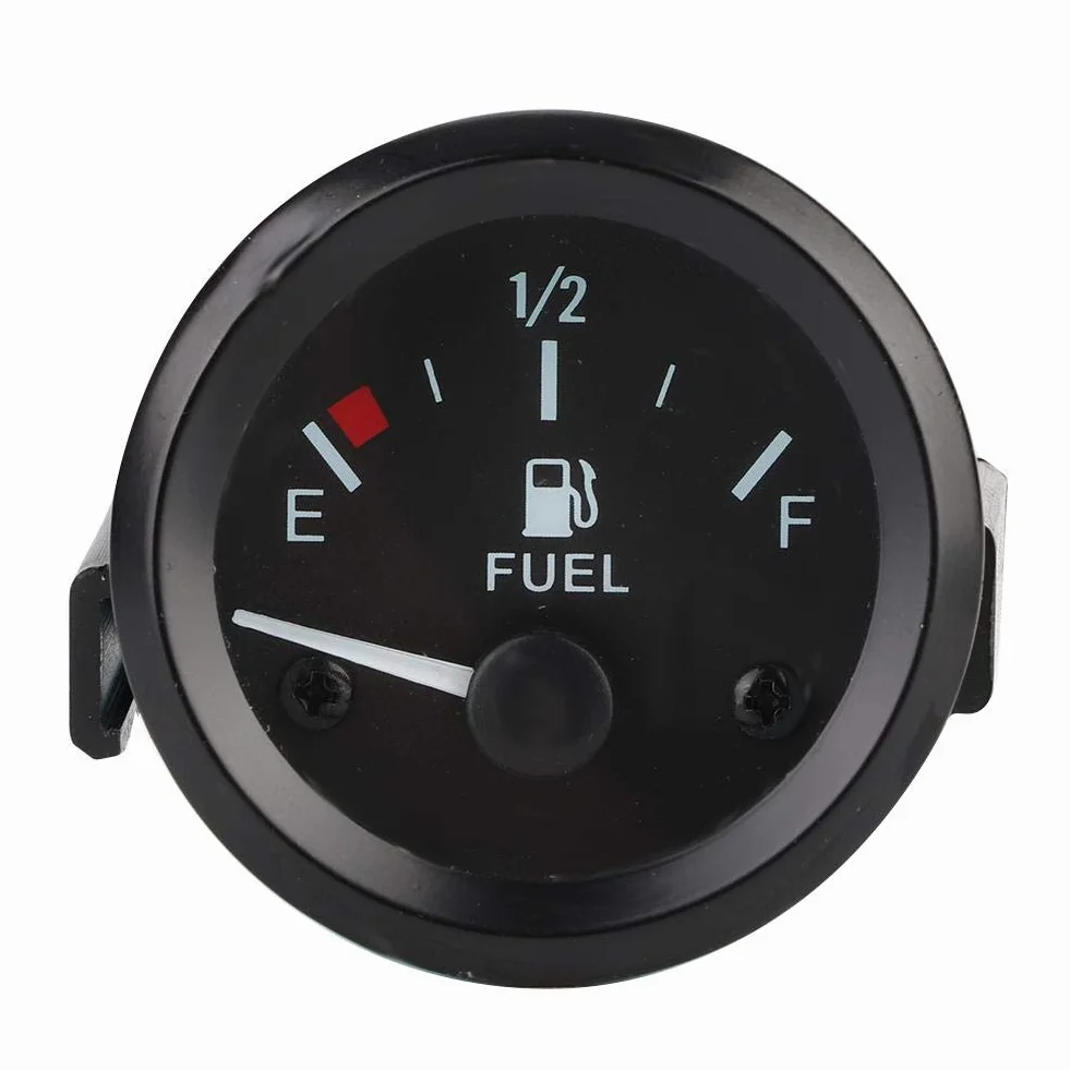 Fydun 52mm 12V Universale Indicatore Livello Carburante LED E-1/2-F con Sensore