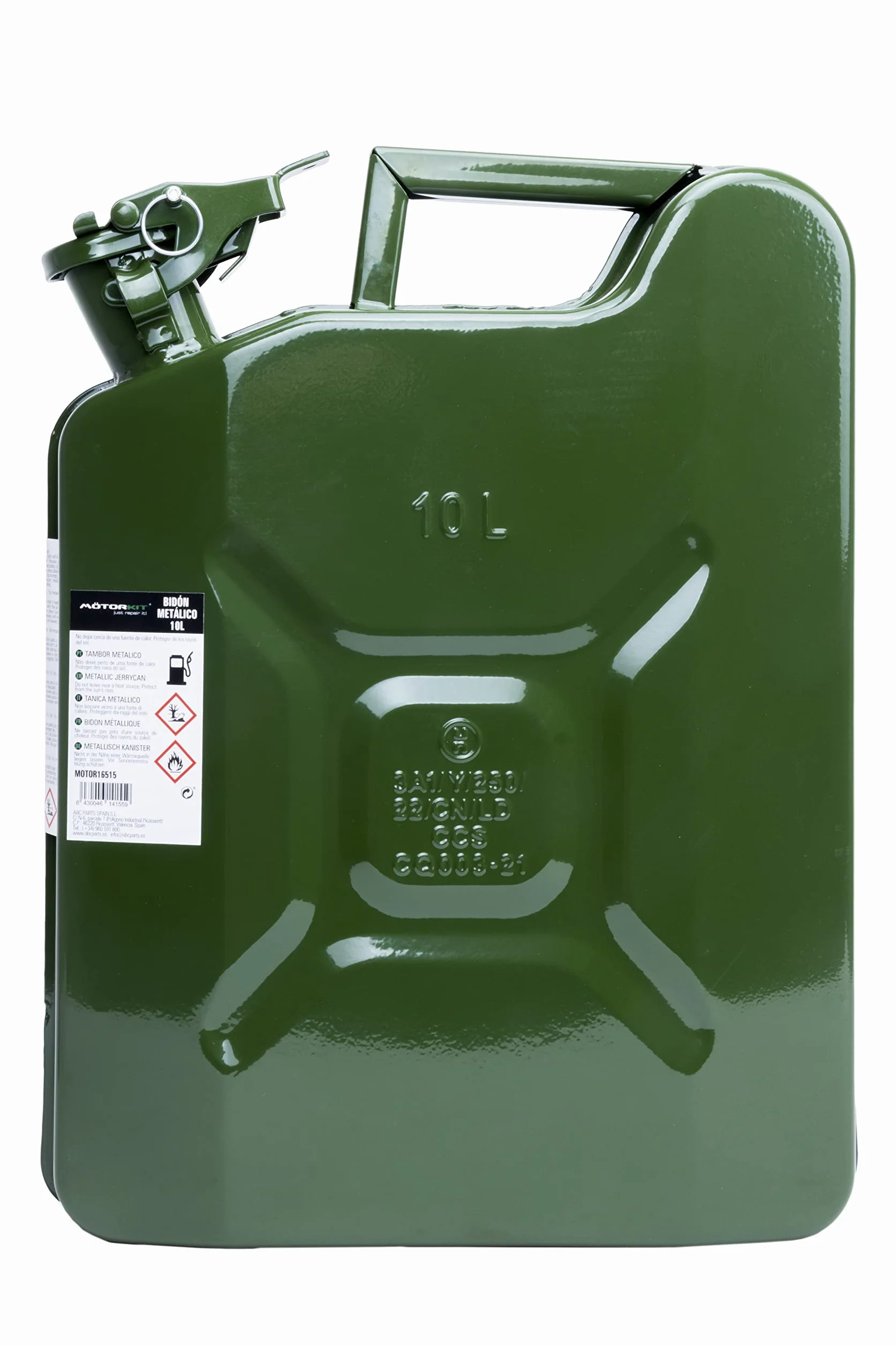 MOTORKIT MOTOR16515 Tanica carburante 10L Benzina verde