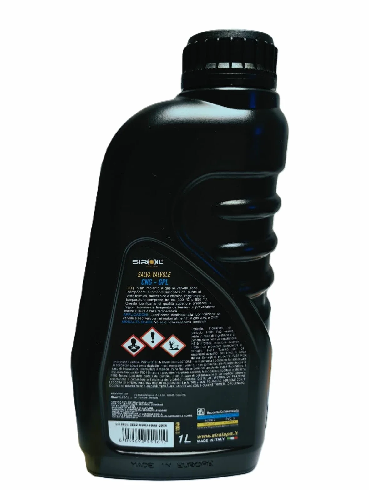 ADDITIVO VALVOLE ASPIRAZIONE Veicoli A GPL E GNC SIROIL Valve Saver GPL-CNG 2LT
