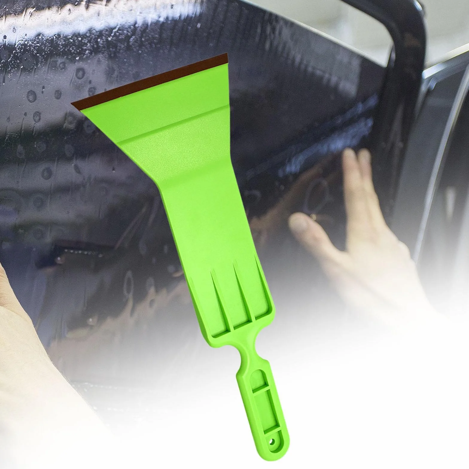 Strumento per pellicole oscuranti per vetri, pagaia, tergivetro per auto con manico lungo per pellicole oscuranti per vetri piani per auto, lunotti
