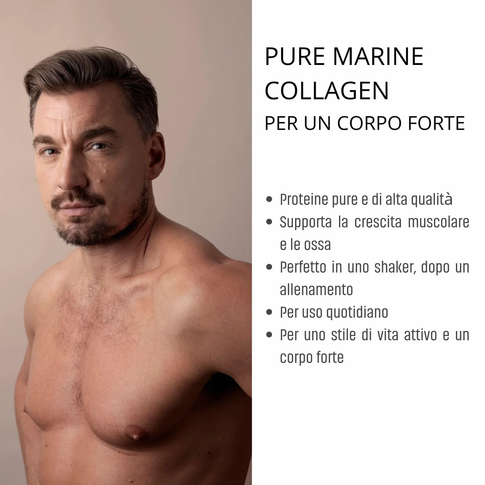 Seagarden Collagene Marino in Polvere 5000mg Integratore Capelli Pelle Ossa Articolazioni Non Aromatizzato 300g 60 porzioni