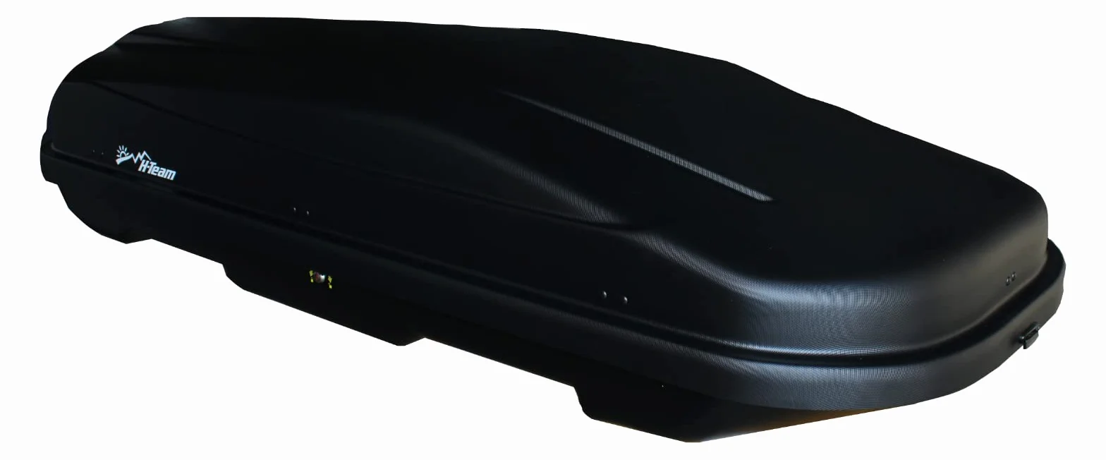 Box Tetto Auto 600L - Nero - Portapacchi - Portasci Universale - 195x90x44 cm - Portata 50Kg x M² - Baule Portabagagli - Siluro Portatutto Auto Tetto - Omologato - Apertura Laterale