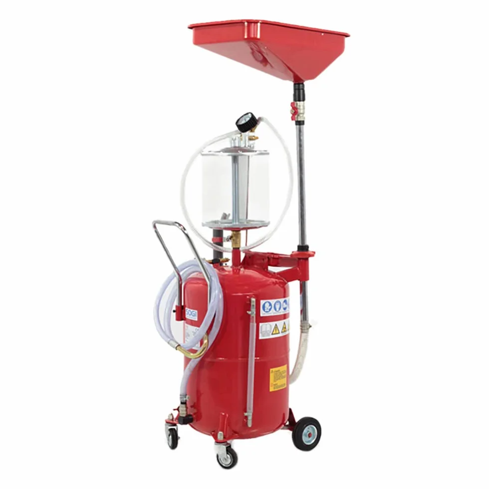 SOGI REC-70P Aspiratore pneumatico per olio motore e cambi - serbatoio da 65 L - precamera da 9 L - scarico in pressione