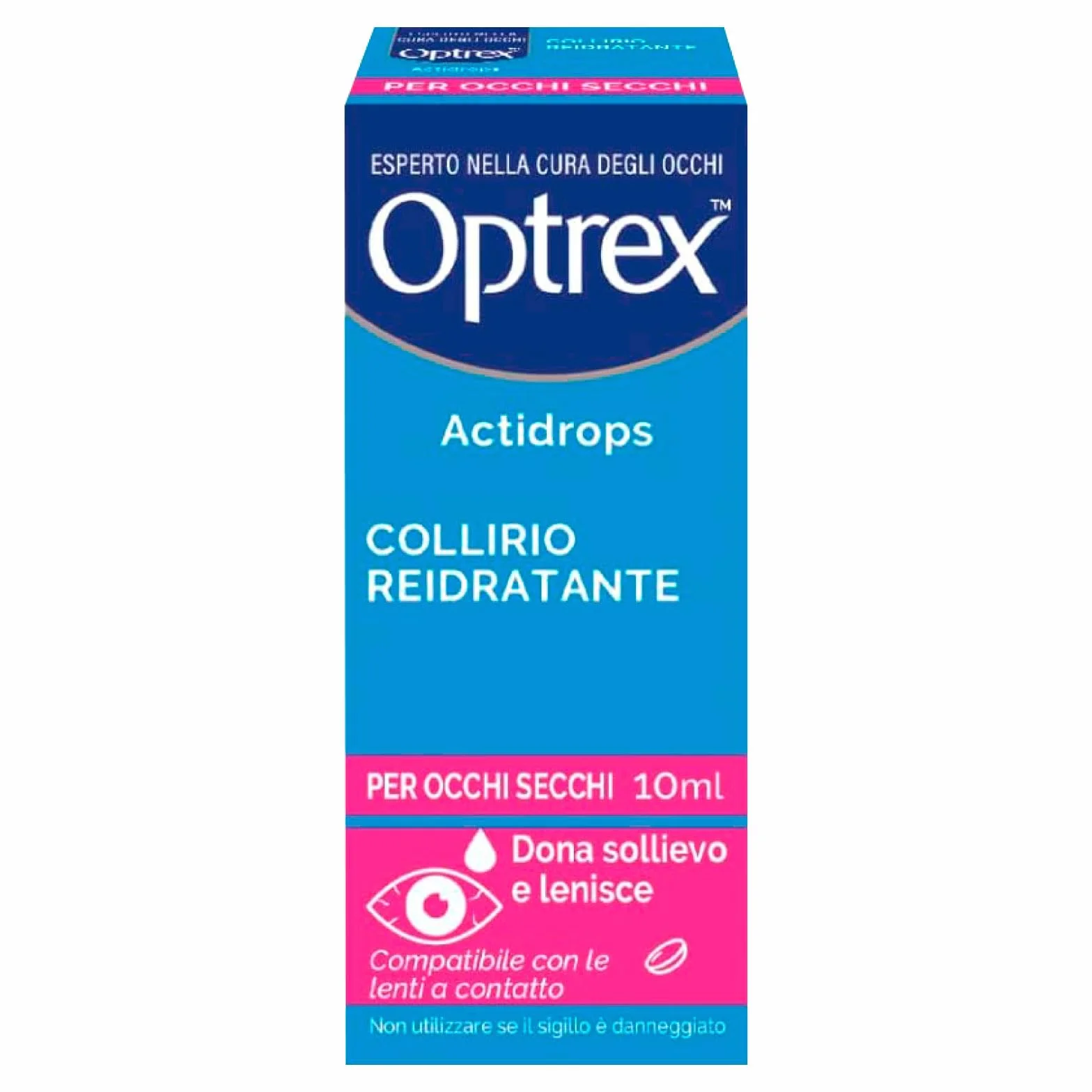 Optrex Actidrops Collirio Reidratante e Lubrificante Occhi Secchi 10ml