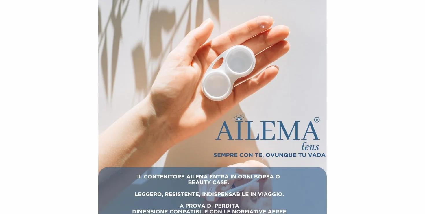 AILEMA Contenitore Lenti a Contatto 4 Custodie Compatto Igienico Antiscivolo per Viaggio