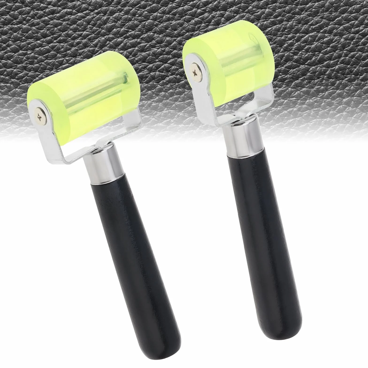 Rullo di applicazione fonoassorbente per auto per auto, 2 pezzi, per cuscinetti filtranti acustici/tappetino di riduzione del calore/carta da parati, rotella di rotolamento per cuciture in