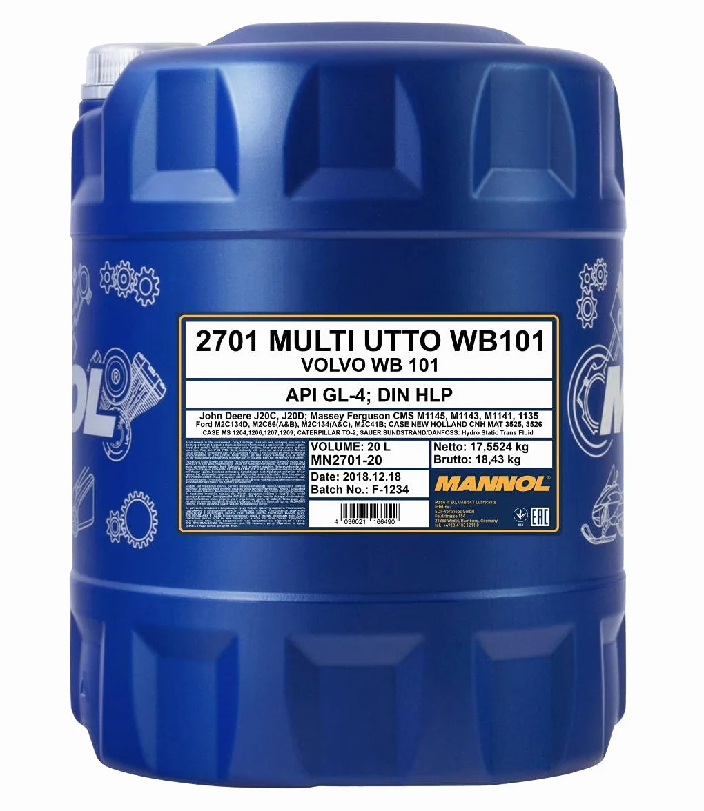 Mannol Multi UTTO WB 101 Olej do traktora 20 litrów