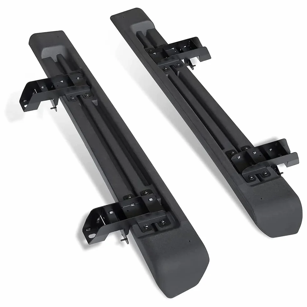 Pedane Nerf Step Bar, gradini Laterali Black Bolt-on Rock Sliders compatibili con Jeep Wrangler JL JLU 2018-2022 Accessori Sport Sahara Rubicon 2 Porte