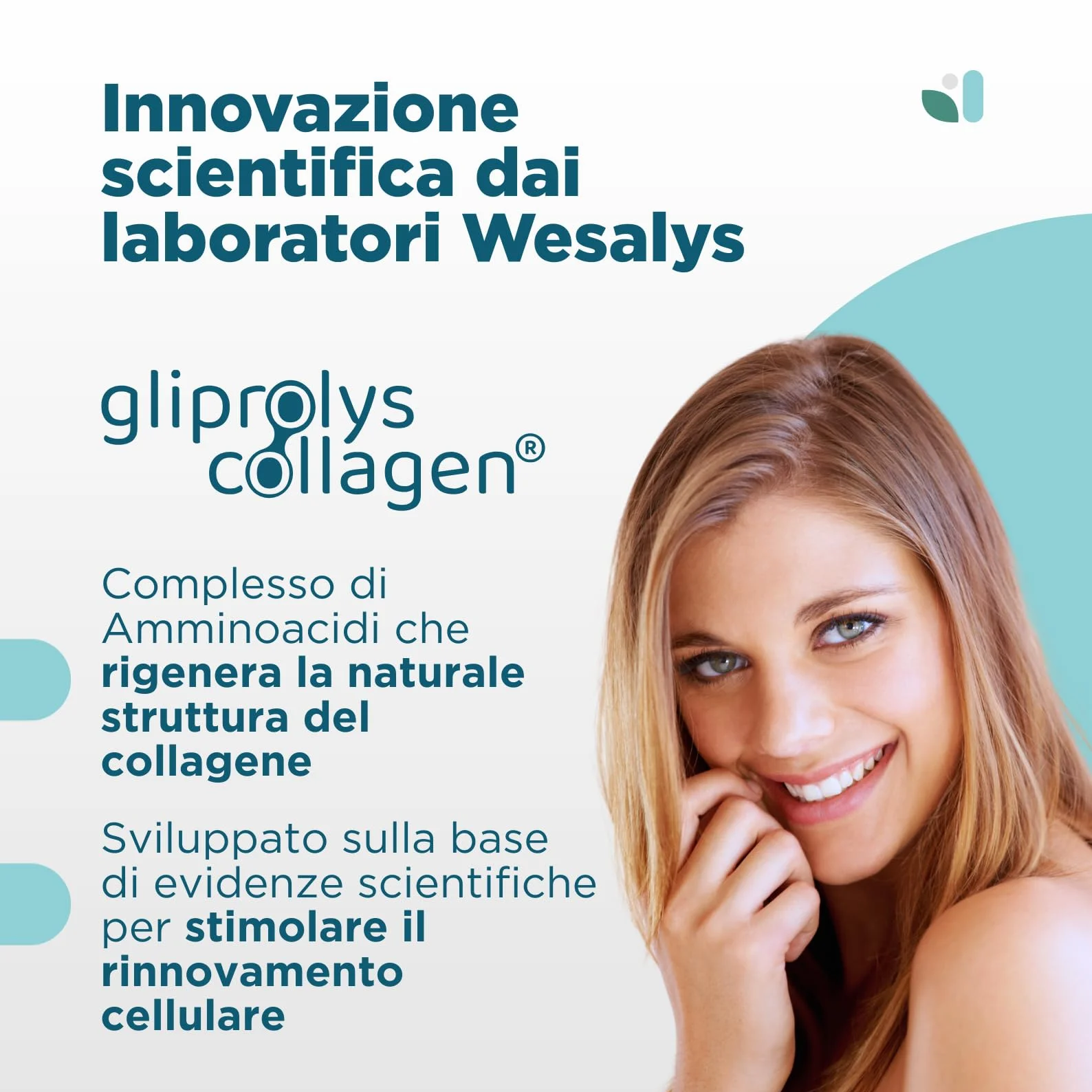 Collagene da Bere con Acido Ialuronico e Gliprolys® Integratore 60 Stick per Pelle Capelli Articolazioni