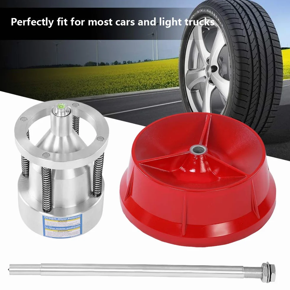 Equilibratrice portatile per ruote per auto, equilibratrice della gomma della ruota dei mozzi dello smontagomme della macchina di bilanciamento statico resistente per il camion dell'automobile