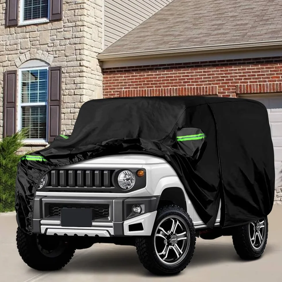 Telo Copriauto Compatibile con Suzuki Jimny (3 Porte) 1998-2024, Impermeabile Traspirante Copertura per Auto Telone