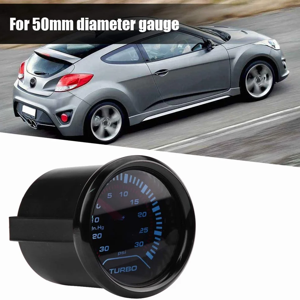 Manometro Turbo Boost, quadrante fumé universale 52 mm, quadrante turbo Boost Turbo