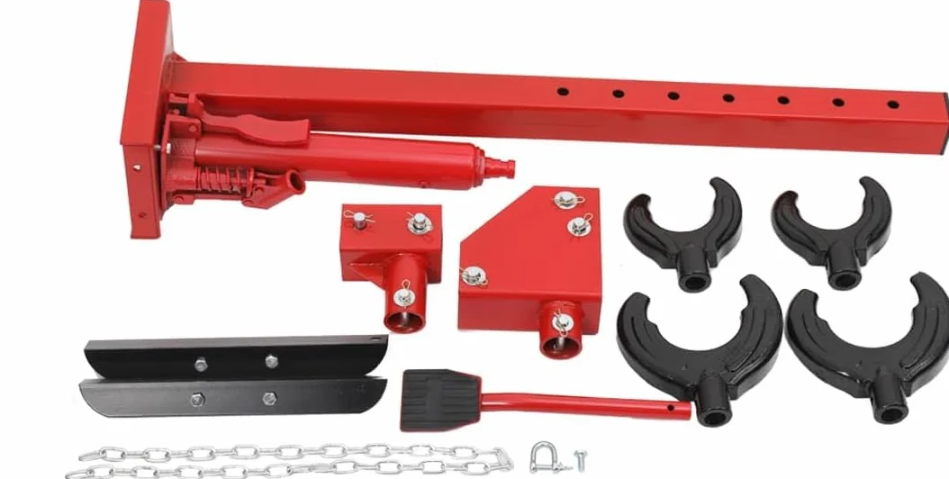 Compressore a Molla Ammortizzatore Idraulico 3T, Compressore Idraulico per Molle di Carico 7 Livelli Regolabili, Kit di Strumenti Compressore a Molla Cilindro Idraulico con Pedale