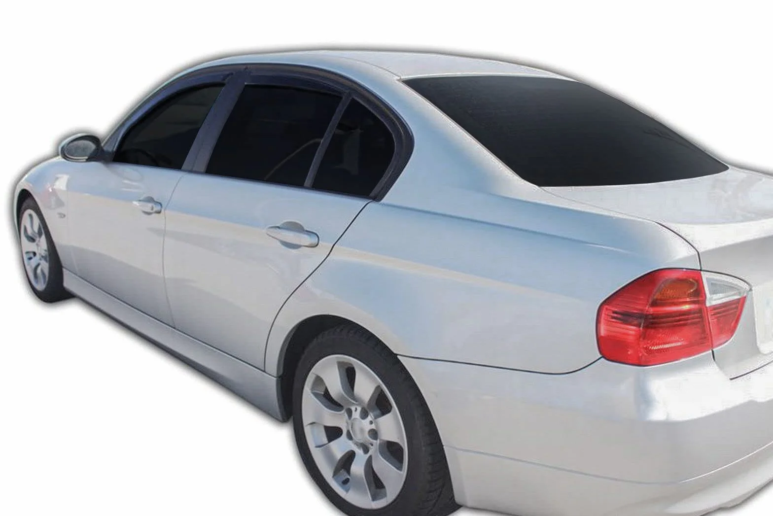 Deflettori d'Aria per BMW 3 Series E90 2005-2012, Set da 4 Pezzi, Antiturbo Antivento Antipioggia, Nero Fumé