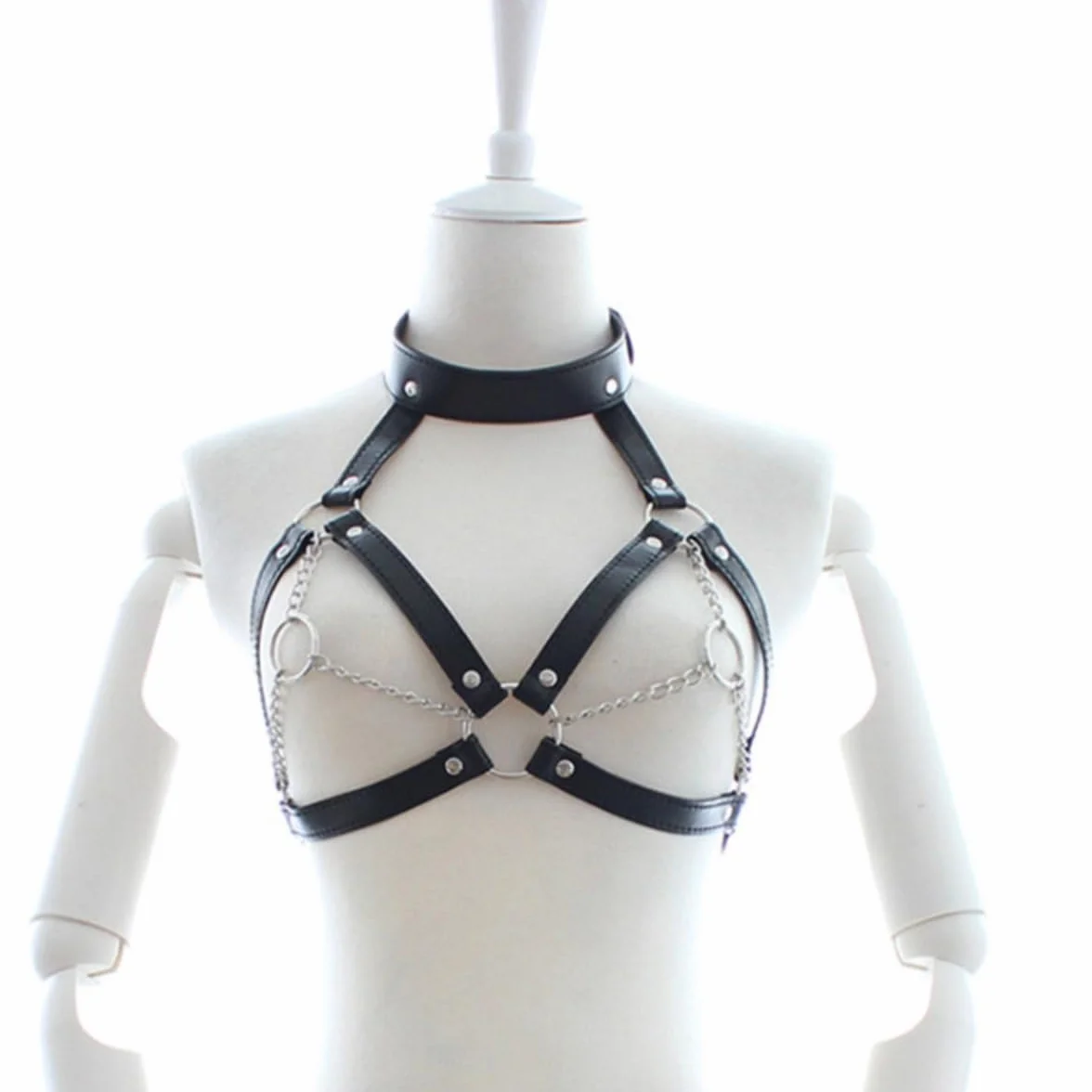 Sex Bondage Pelle Nera Catena Moda Sexy Giocattolo Originale Per Uomini Donne