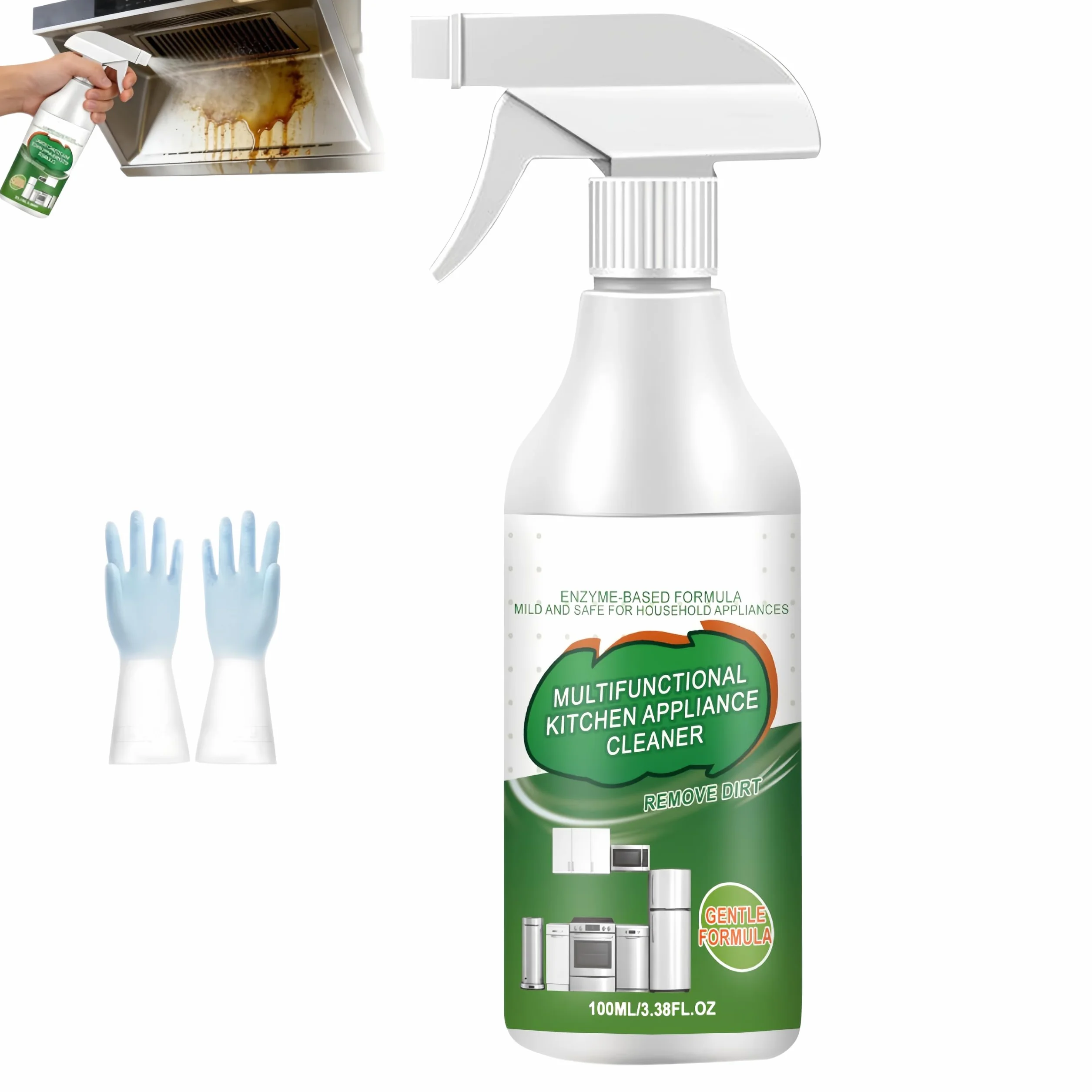 Detergente Schiumogeno Multiuso Spray 100ml per Forni Piani Cottura Cappe