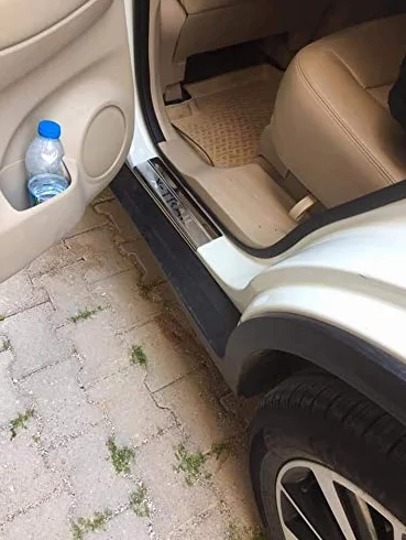 X-Trail T32 - Protezione antigraffio per battitacco in acciaio inox cromato, 4 porte (dal 2014 in poi)