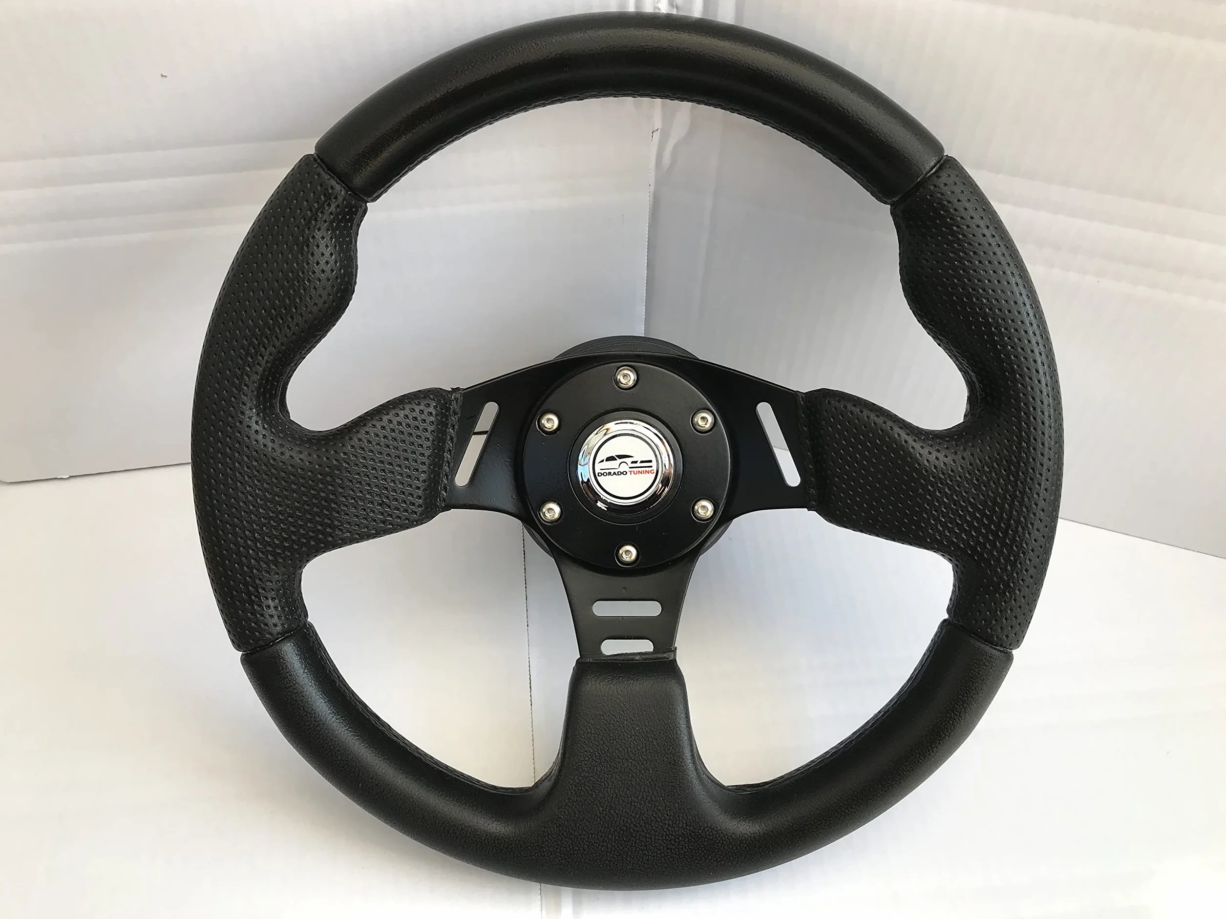 DoradoTuning Volante Sportivo Ø 320mm Rally Deriva Gara Universale Nero