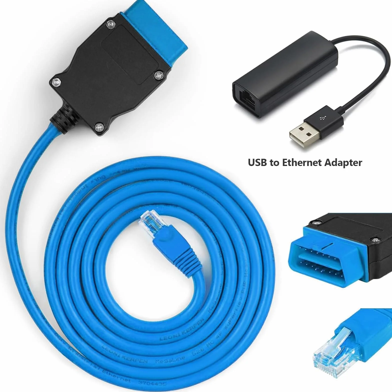 JUTA Adattatore OBD2 per Volvo SPA CMA XC90 XC40, Cavo Ethernet USB per VIDA VDASH
