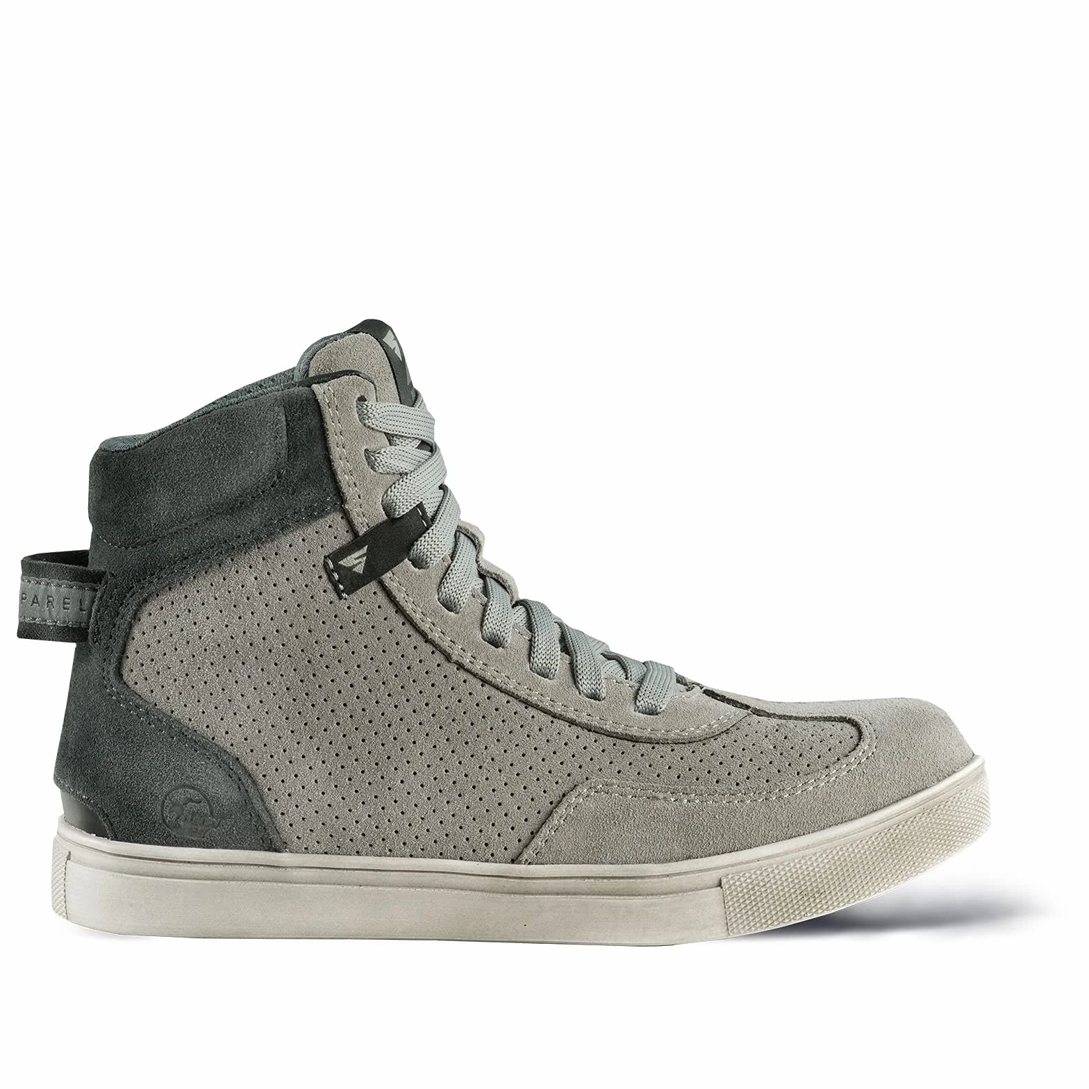SHIMA SX-2 EVO LADY Scarpe Moto Donna | Stivali Moto in Pelle, Traspirante, Rinforzato con Supporto della Caviglia, Suola Antiscivolo, Impugnatura per il Cambio di Marcia (Grigio, 38)