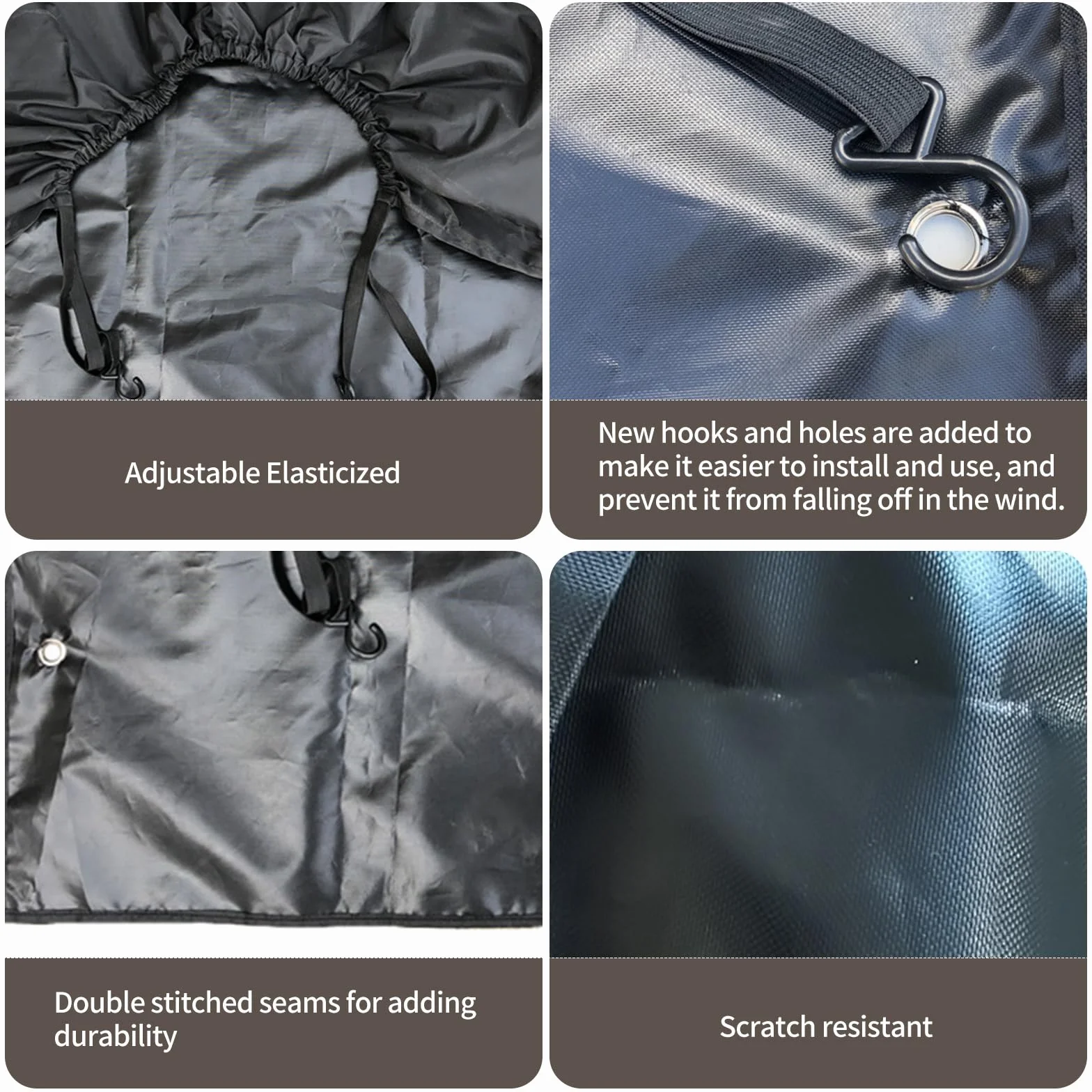 Coperture per pneumatici 4 pezzi impermeabili protezione UV 76,2-81,3 cm per camper camion rimorchi