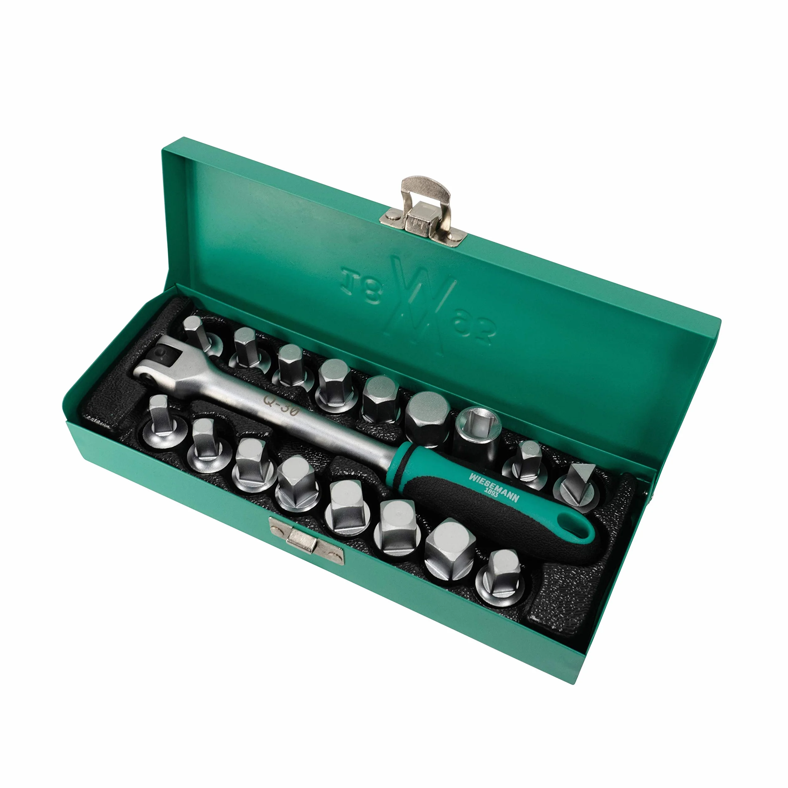 WIESEMANN 80232 Set chiavi a bussola per viti scarico olio 17 pezzi attacco 3/8"