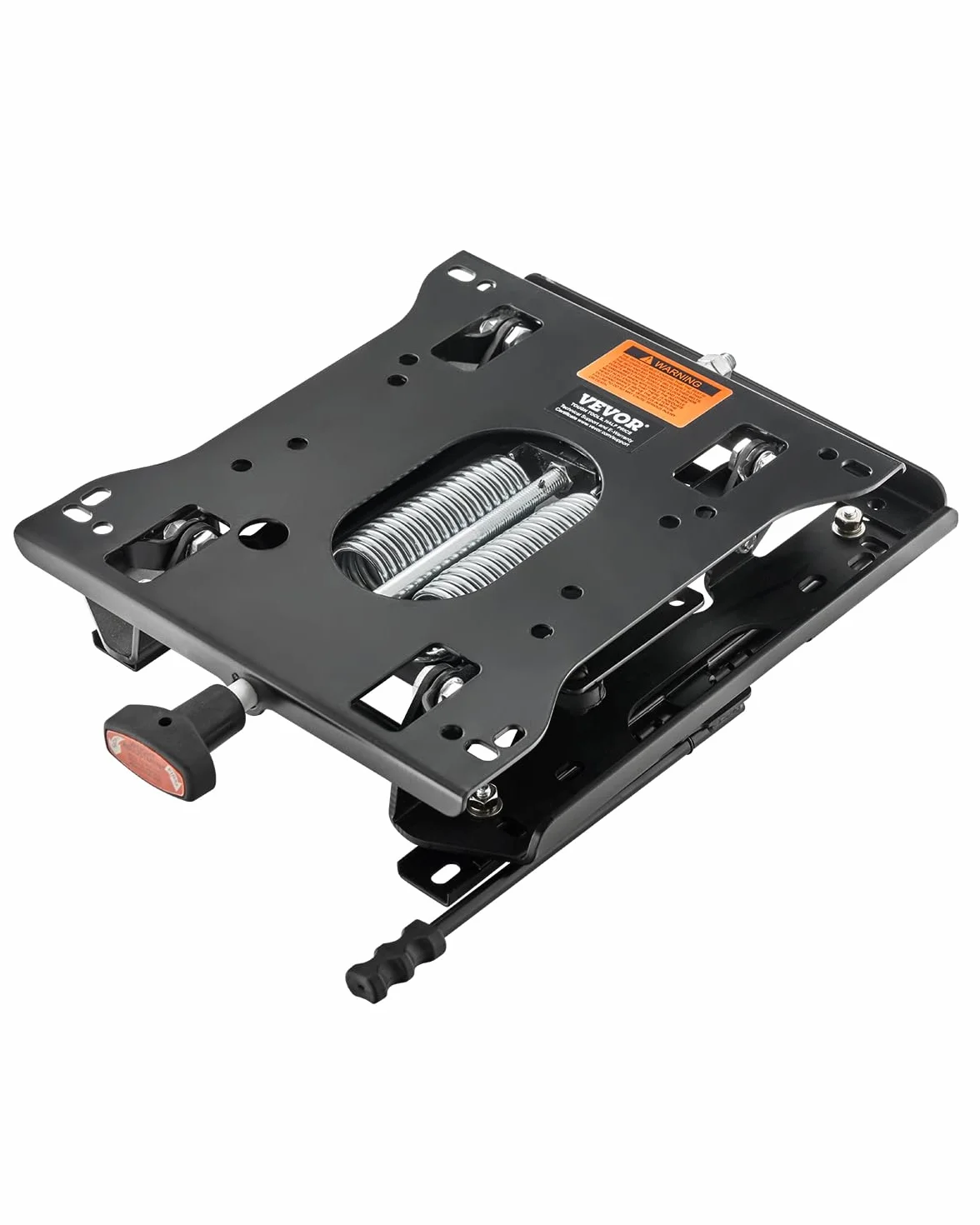 VEVOR Kit di Sospensione del Sedile con Binario Scorrevole, Sospensione Universale del Sedile ad Aria per Tosaerba a Raggio di Sterzata Zero, Regolabile 150 mm Avanti a Indietro, per Bulldozer, Nero