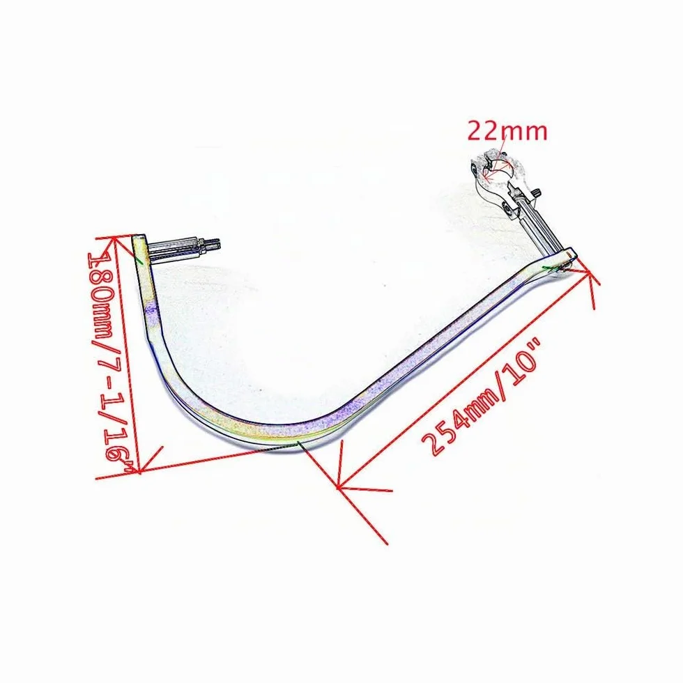 Protezioni per manubrio in alluminio 22 mm per moto motocross MX ATV