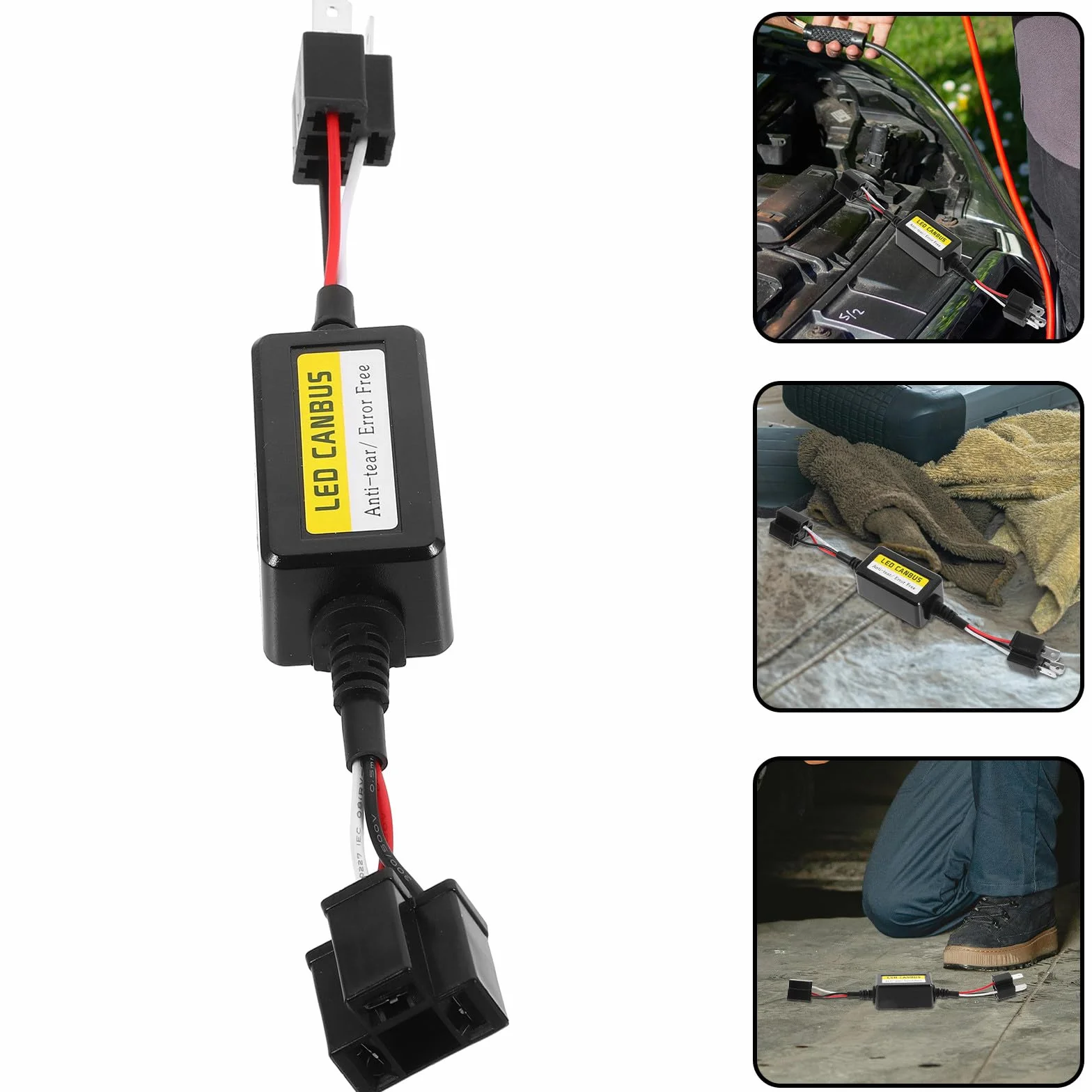 GALPADA Decodificatore LED H4 Anti-Flash EMC Stabilizzatore Elettrico per Fari LED