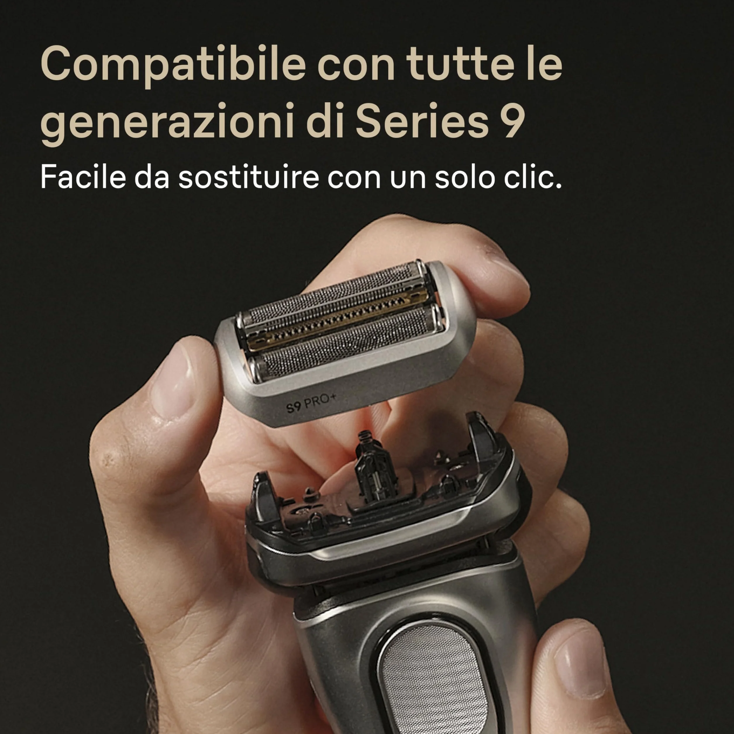 Braun Serie 9 Pro+ 96m Testina di Ricambio Originale per Rasoio Elettrico Barba