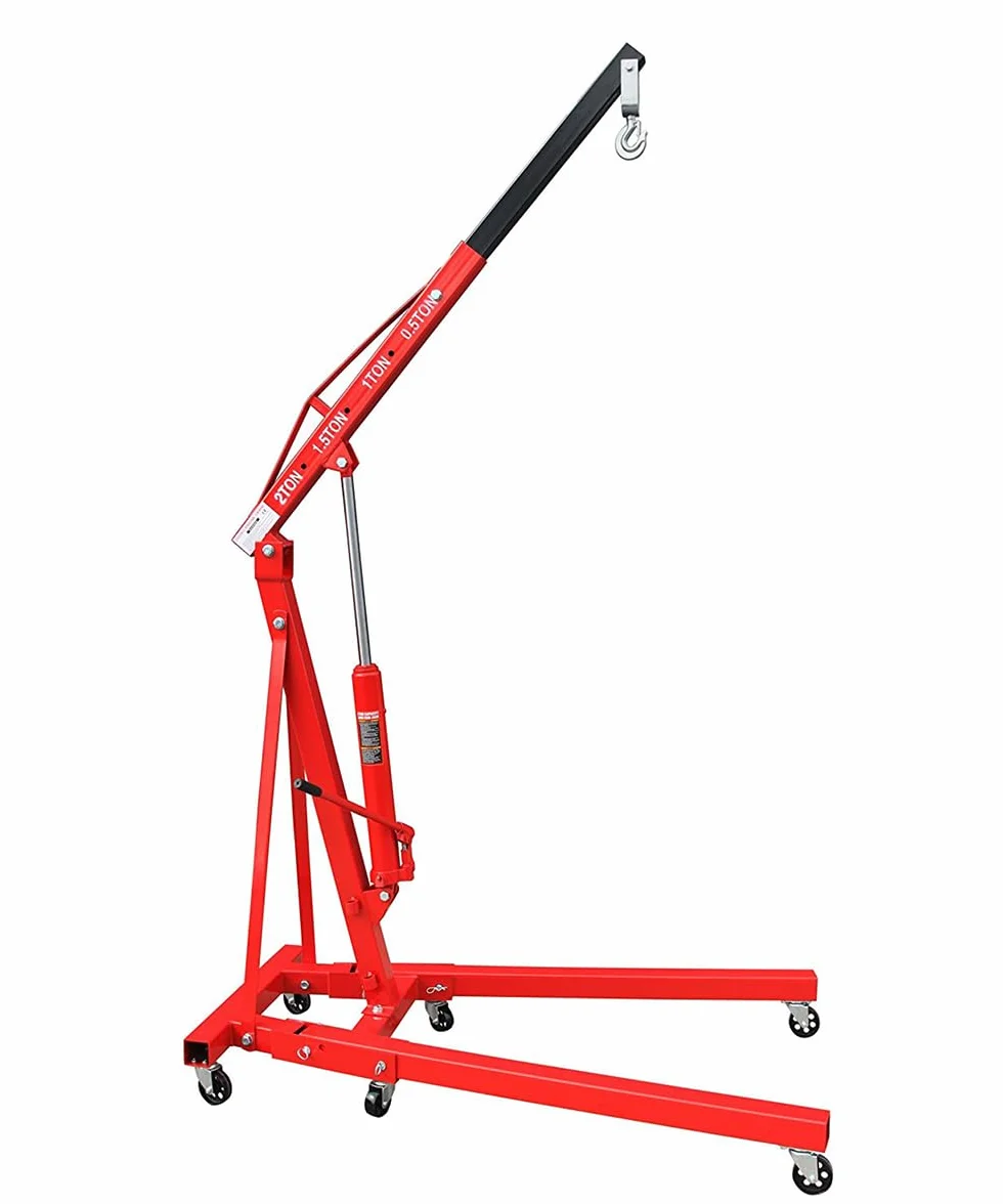 Notek Gru idraulica Pieghevole per Sollevamento Motori 2000 kg + bilanciere
