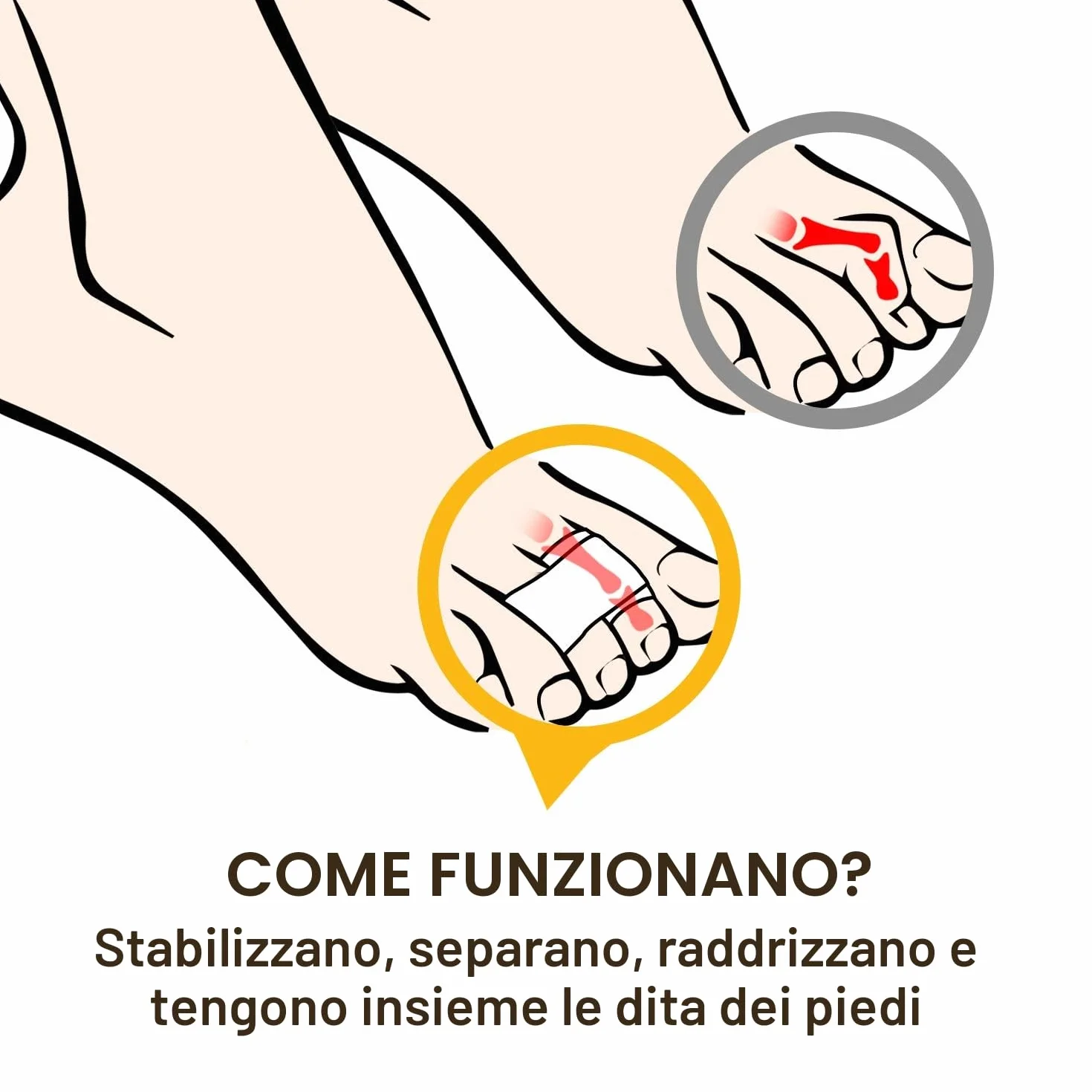 Welnove Raddrizzatore per dita a martello, stecche per dita dei piedi, 12 pezzi
