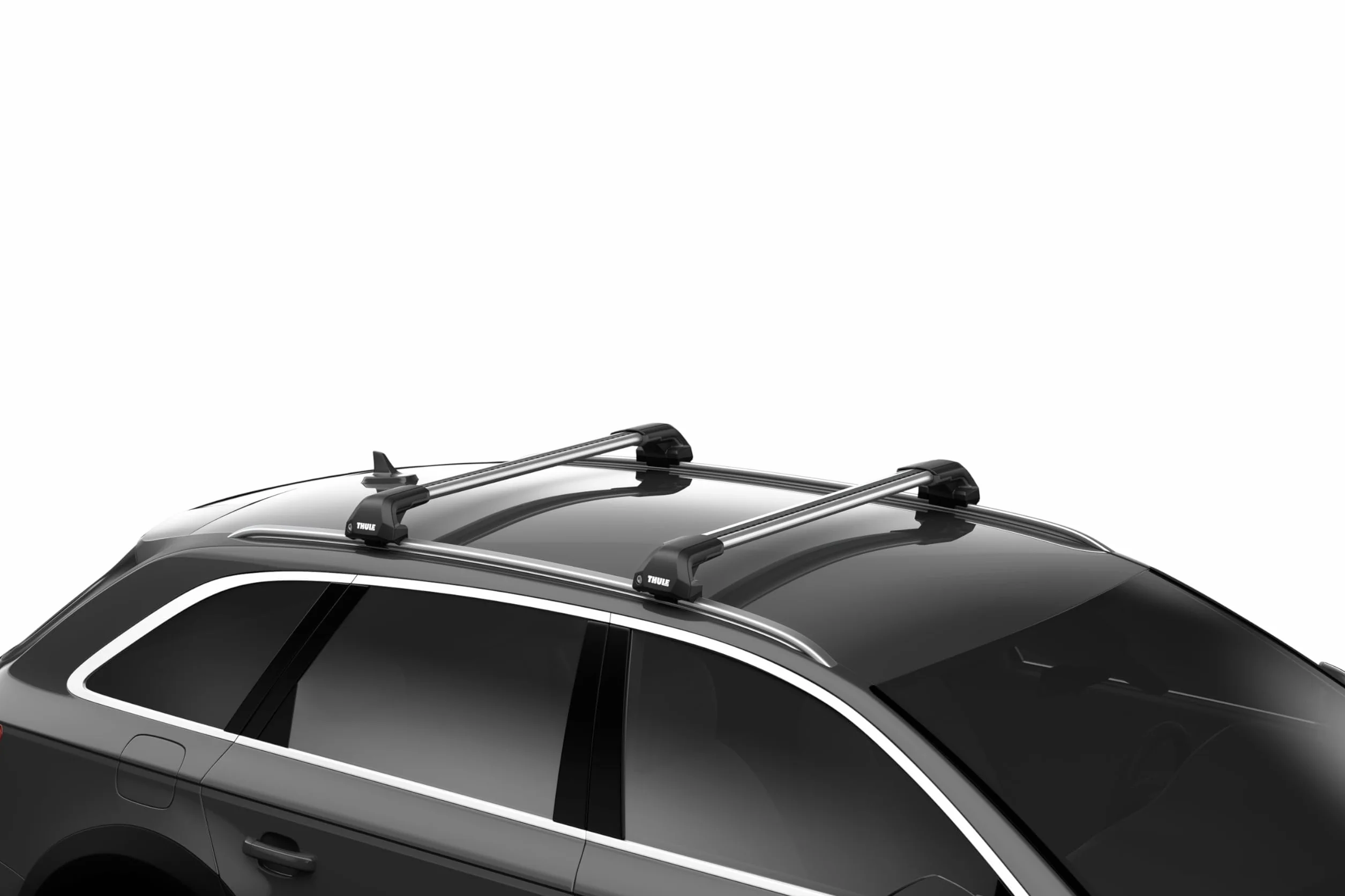 Thule Edge Flush Rail Piede Per Veicoli Confezione Da 4 Nero Black, One-Size
