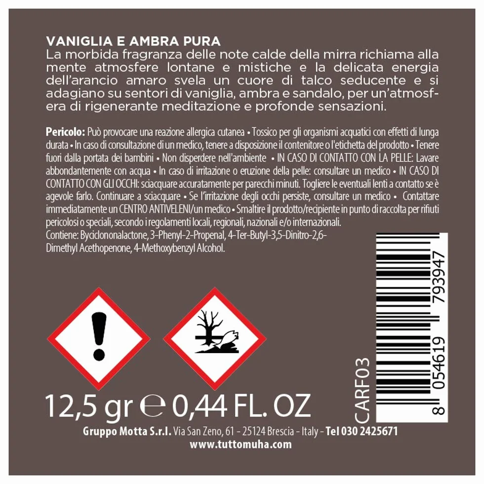 Muhà Car Diffuser Profumatore d'auto 63x22x63 beige vaniglia ambra