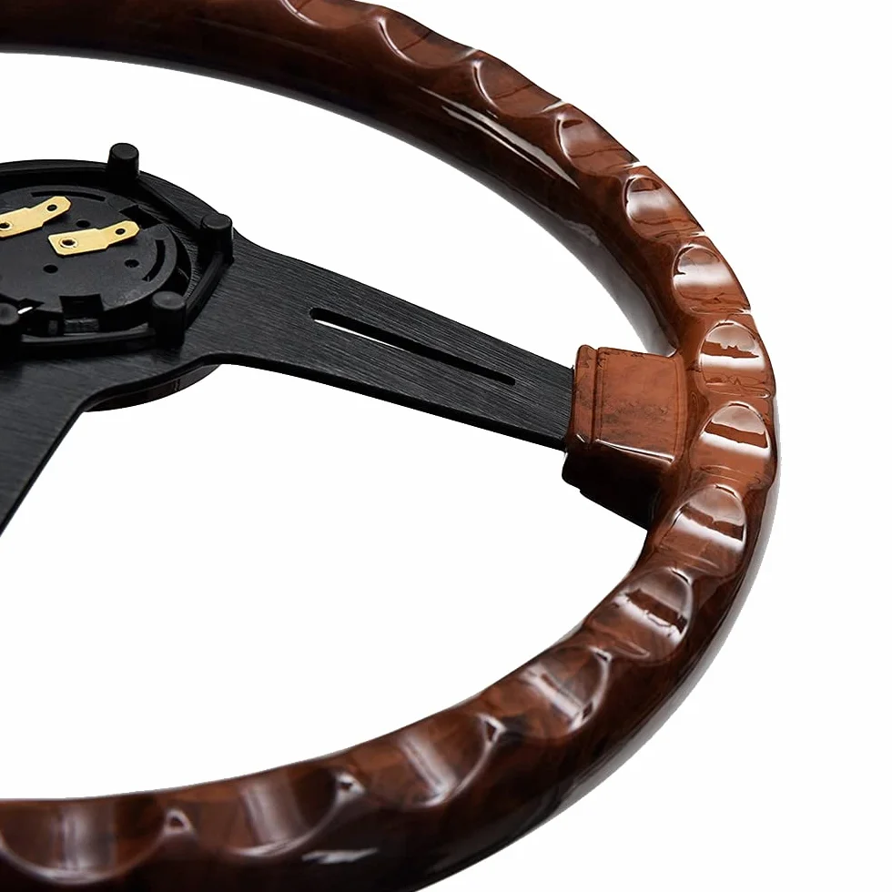 Volante Sportivo 14 Cali Legno Retro Universale per Deriva ADDOMINALI
