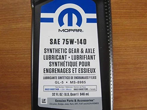 Mopar SAE 75W-140 sintetico lubrificante ingranaggi e asse OEM