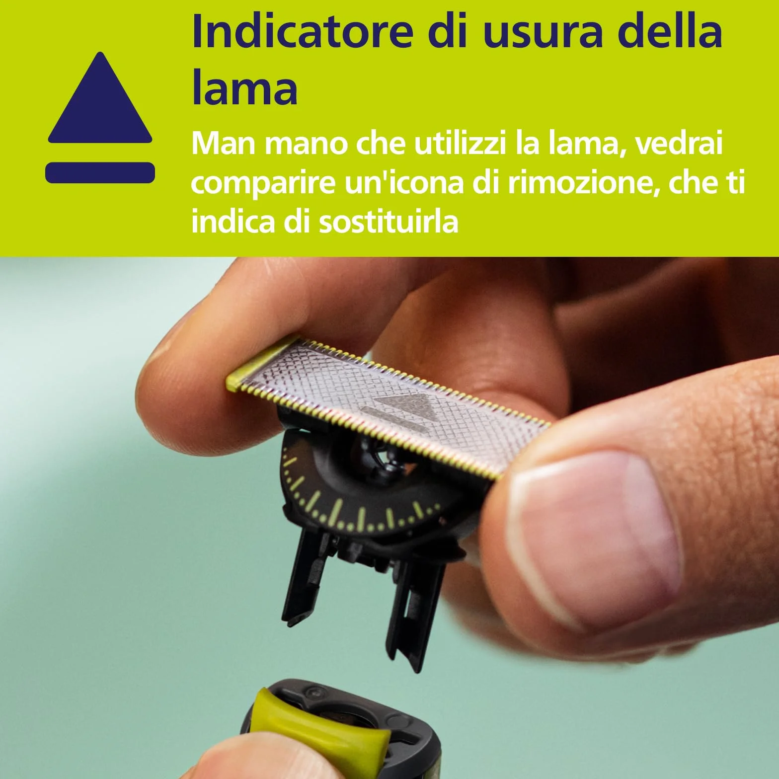 Philips OneBlade 360 Lame di ricambio QP440/50, confezione 4, per rasoio e tagliacapelli elettrici