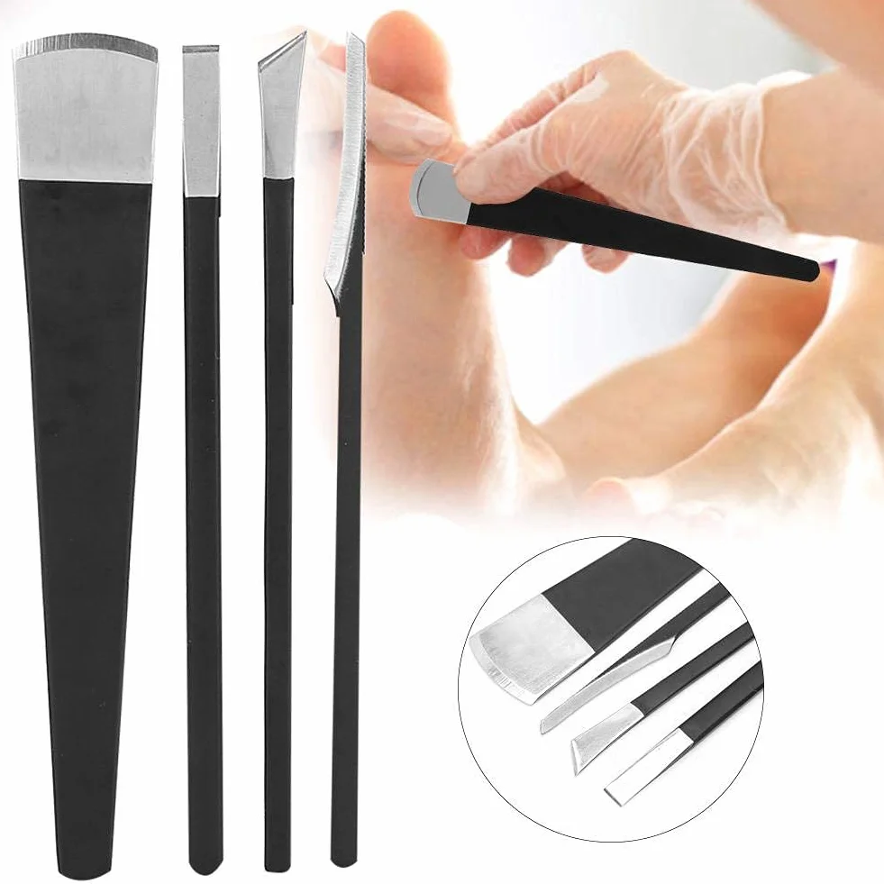 Kit di Coltelli da Pedicure in Acciaio Inossidabile per Rimozione Calli