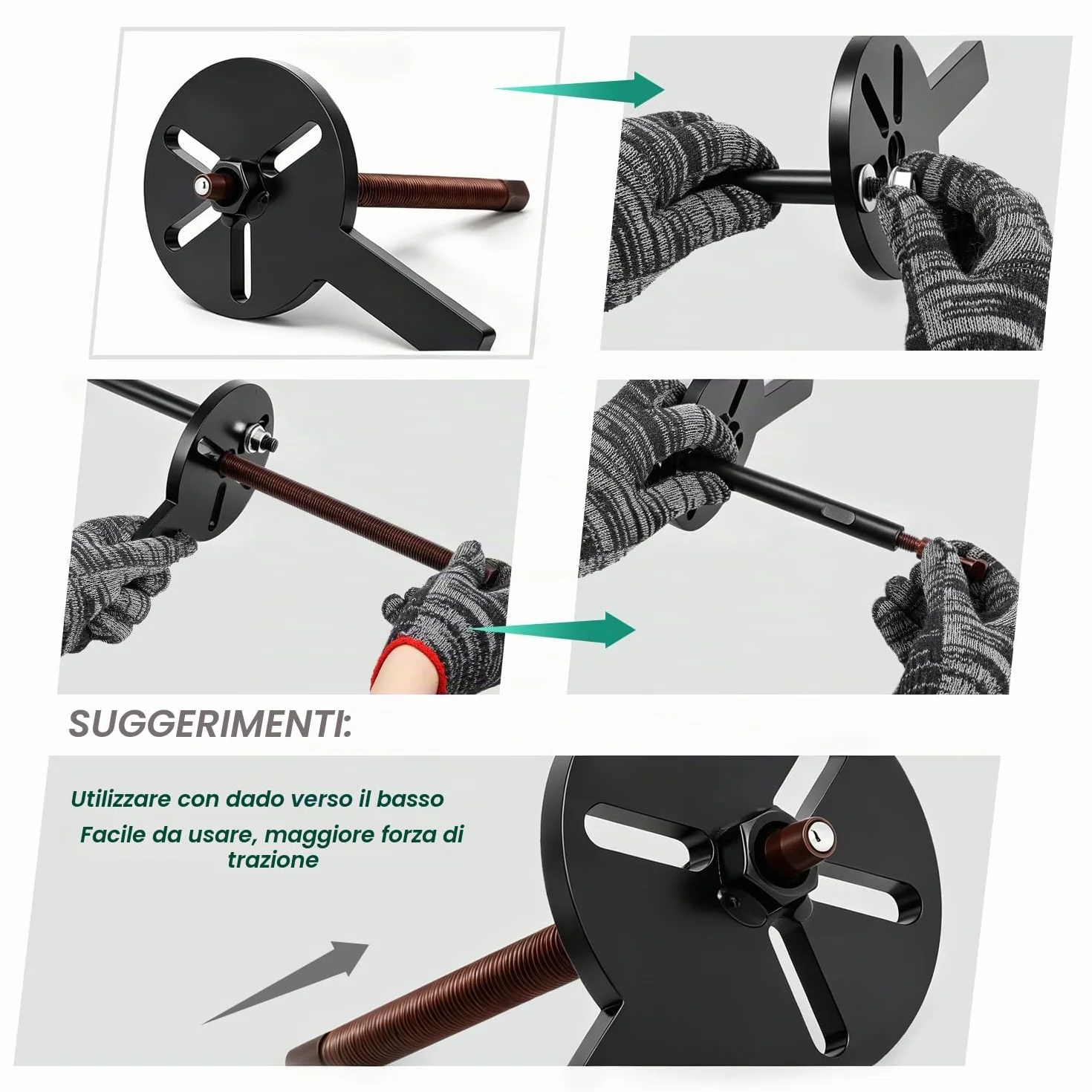 CGOLDENWALL Estrattore per Cuscinetti Interno 36 in 1, 6 Set di Teste, 3-Mascelle Gancio Separatore per Attrezzature Meccaniche