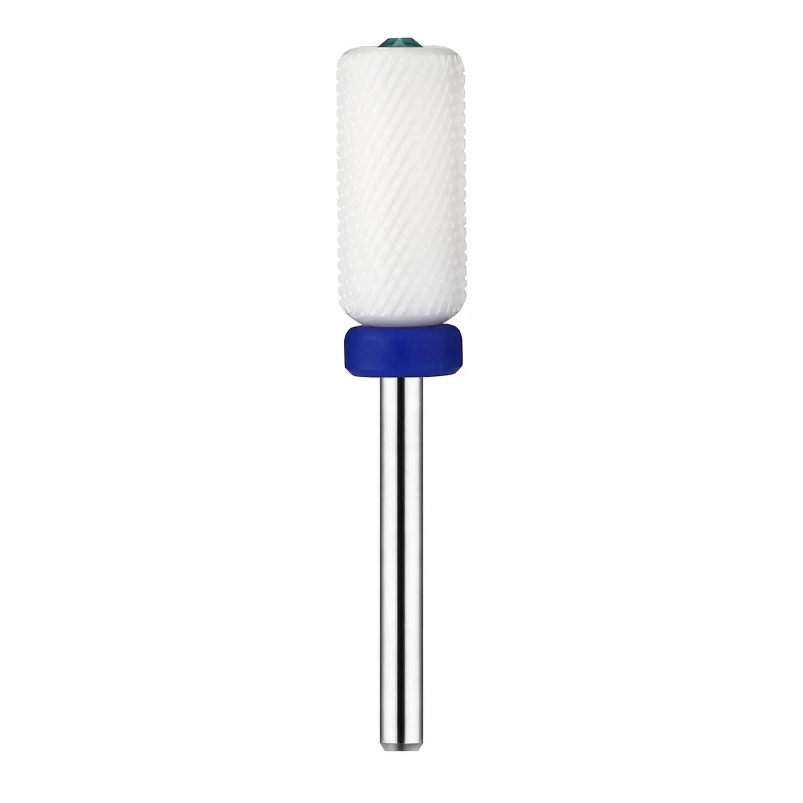 JCMaster Punta in Ceramica per Frese Unghie Professionale Cilindrica Cristallo Grana Media