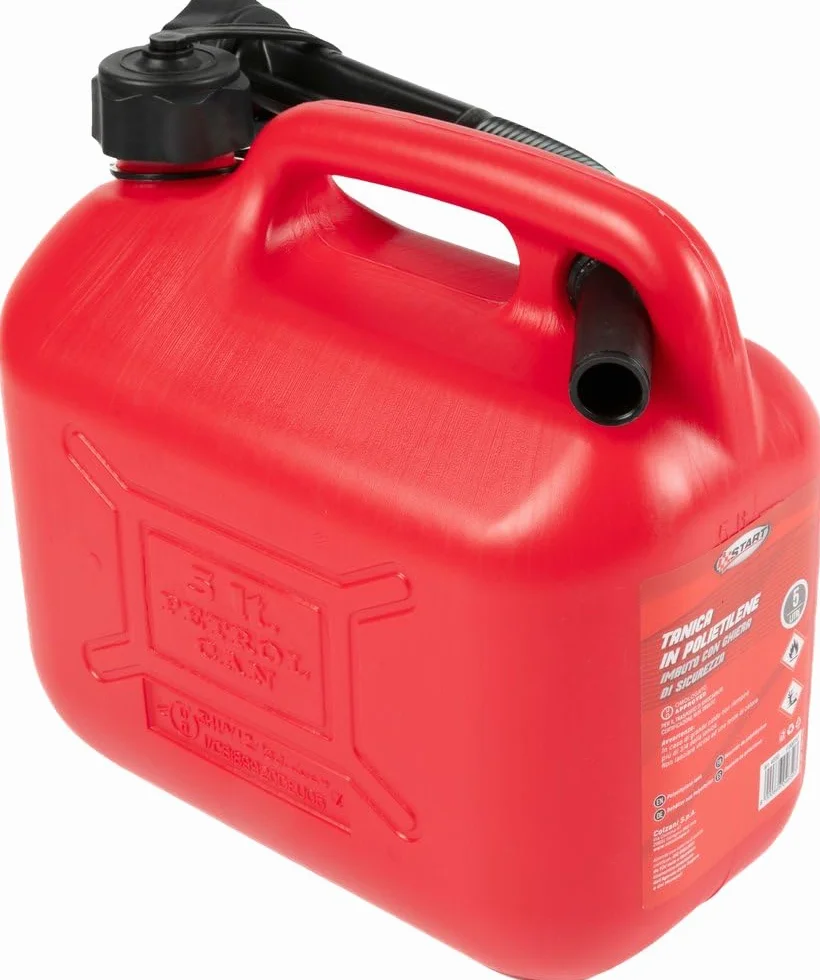 Start Tanica In Plastica Per Carburante 5L Con Bocchettone Leggera Omologata