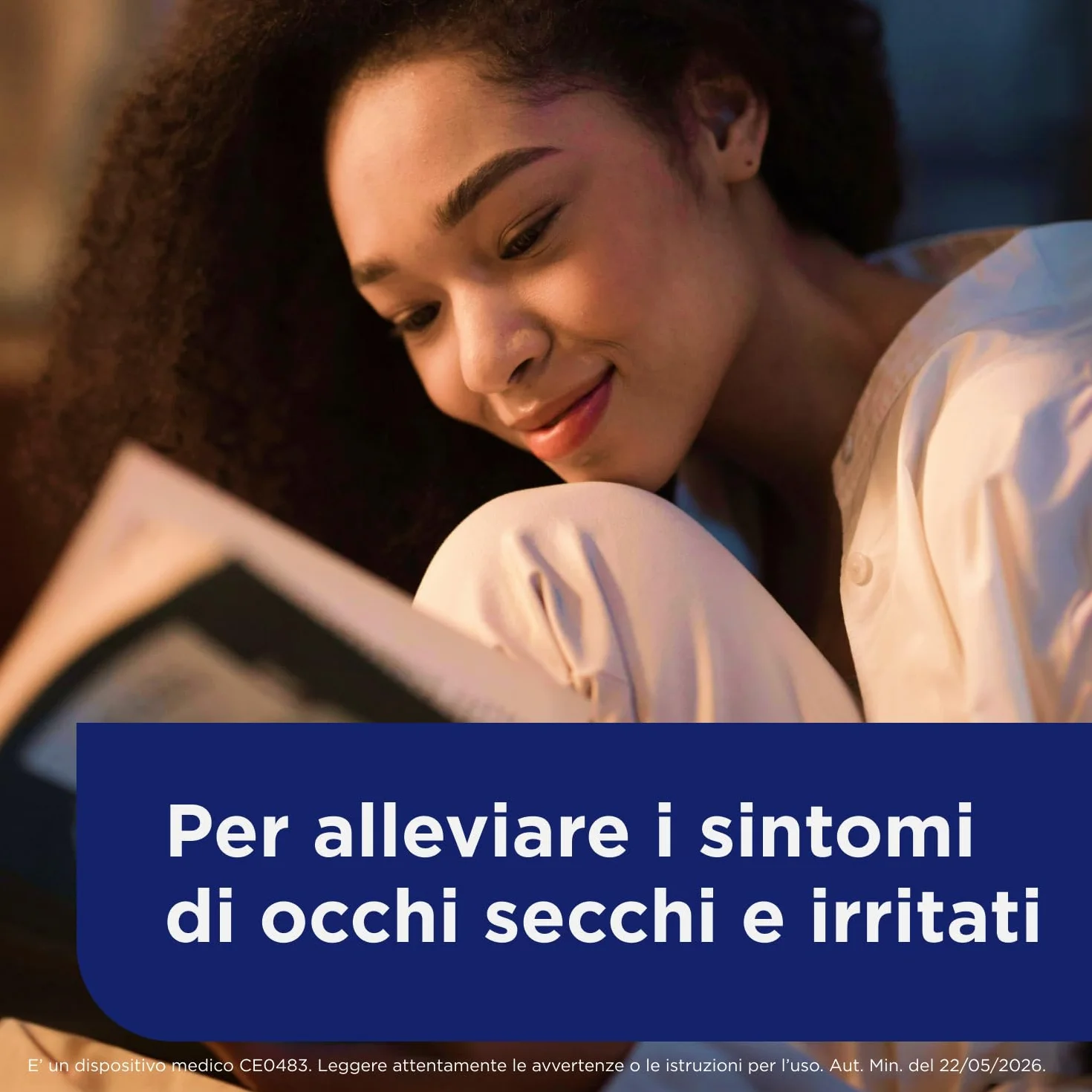 Bepanthenol Collirio Flacone 10 ml – Gocce Oculari con Acido Ialuronico 0,15% e Pantenolo – Lacrime Artificiali Senza Conservanti