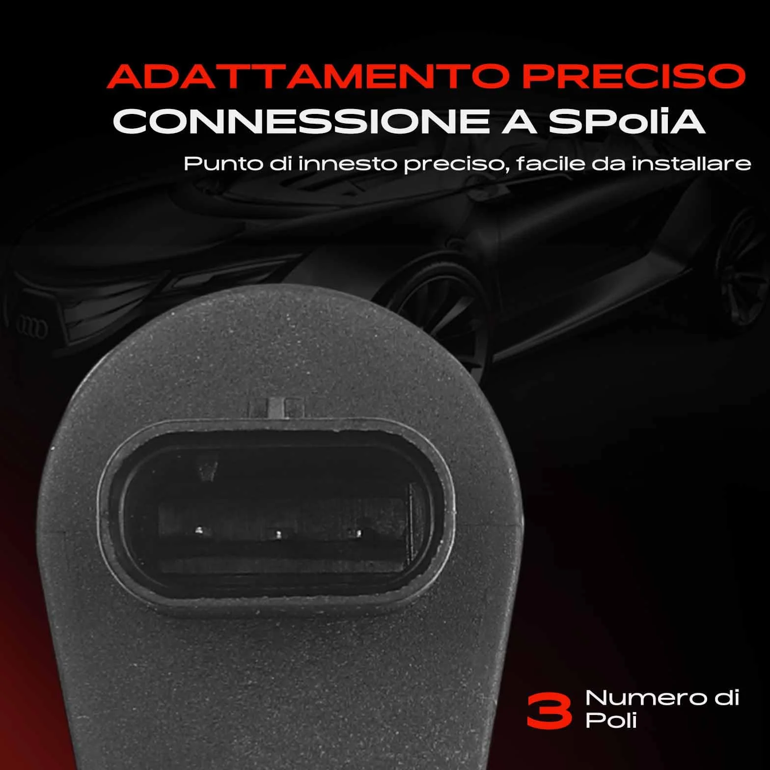 Frankberg Posizione dell'albero Motore Sensore dell'albero Motore 3-Poli Compatibile con Mokka/Mokka X J13 Adam M13 Zafira Tourer C P12 Corsa D S07 Meriva B MPV S10 Replace# 01238207