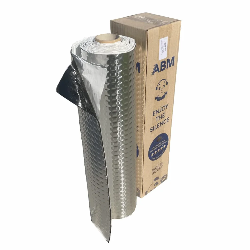 ABM Alubutyl 2 mm 50 cm x 400 cm 2 m² Tappetino Isolante Autoadesivo Anti-Drum per Auto