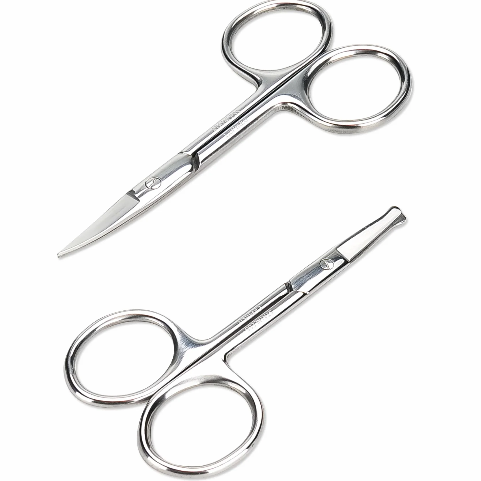 Forbici per la cura dei capelli del viso – kit di rifilatura per sopracciglia, naso, baffi, barba, orecchie