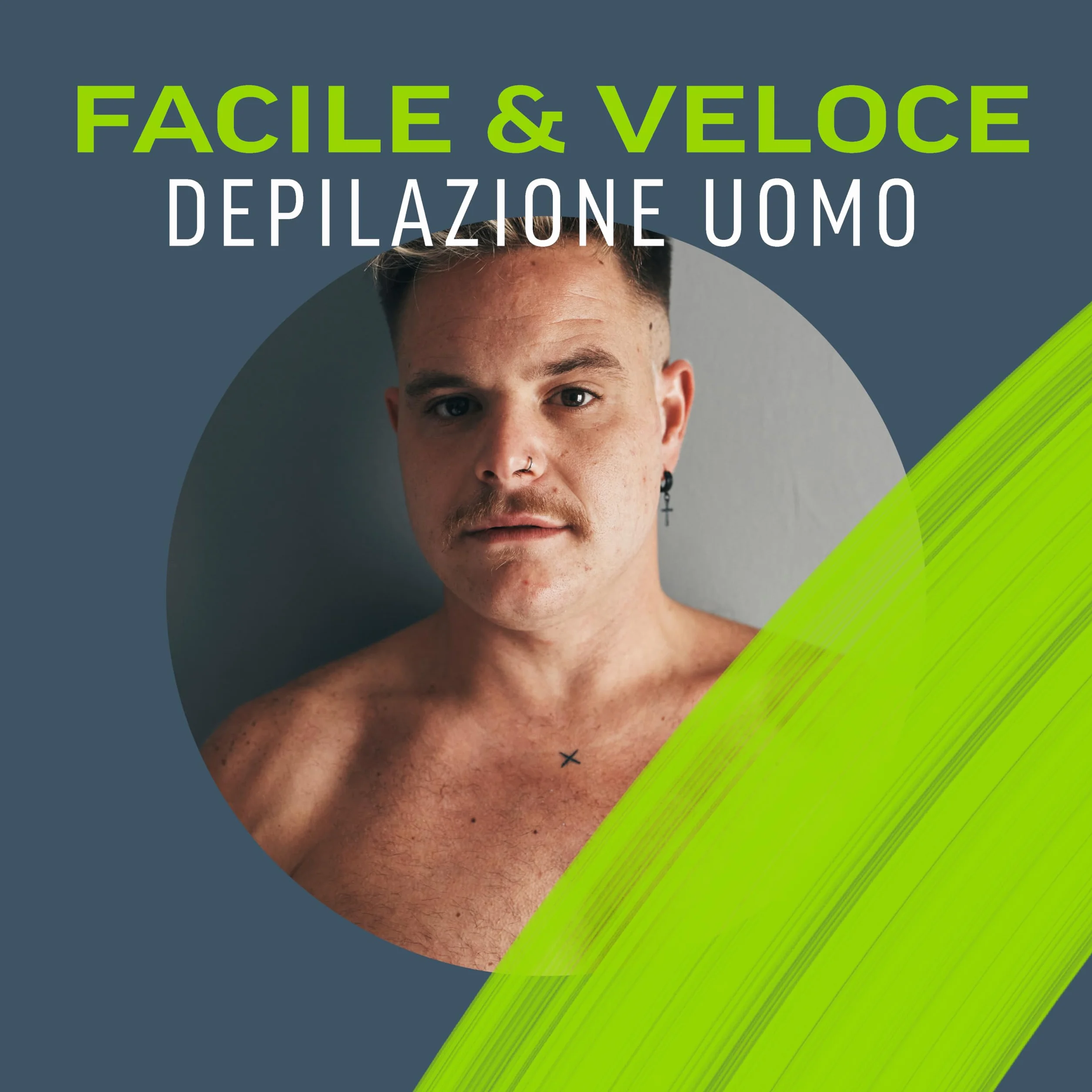 Veet Men Crema Depilatoria Petto e Corpo Pelli Sensibili 400 ml (2x200 ml)