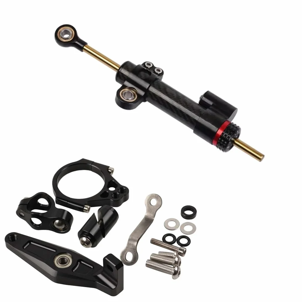 Stabilizzatore di sterzo Compatibile con YAMAHA MT09 XSR900 MT-09 MT 09 XSR 900 700 2021-2024 2025 Supporto di montaggio ammortizzatore di sterzo per motocicletta Supporto stabilizzatore
